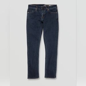 Volcom Men 2x4 Skinny Fit Jeans - Dirty Med Blue Size 32x32